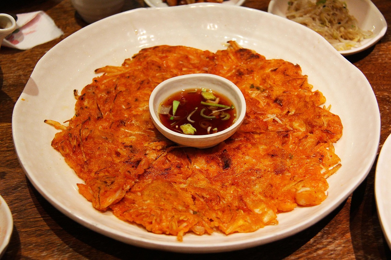 Korean Kimchi Pancakes (Kimchijeon)
